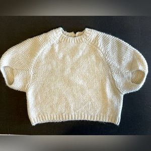 Toddler Girl size 2-3T Zara ivory knit sweater
